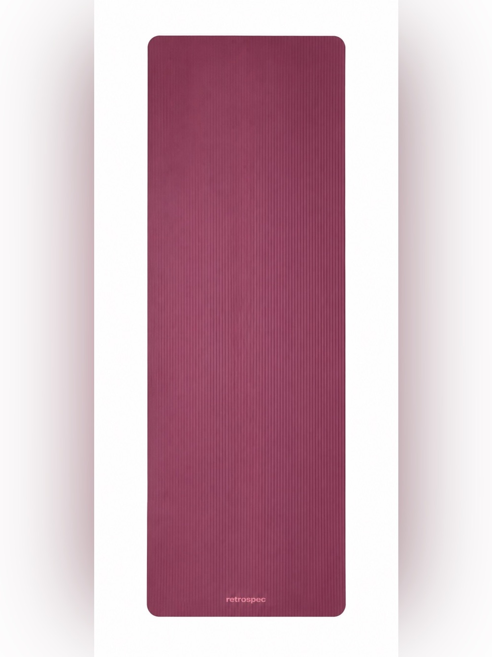 retrospec Maroon Ribbed Yoga Mat for Women